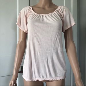 Old Navy Light Pink Relaxed Tie Back Short Sleeves Tee T-Shirt XS